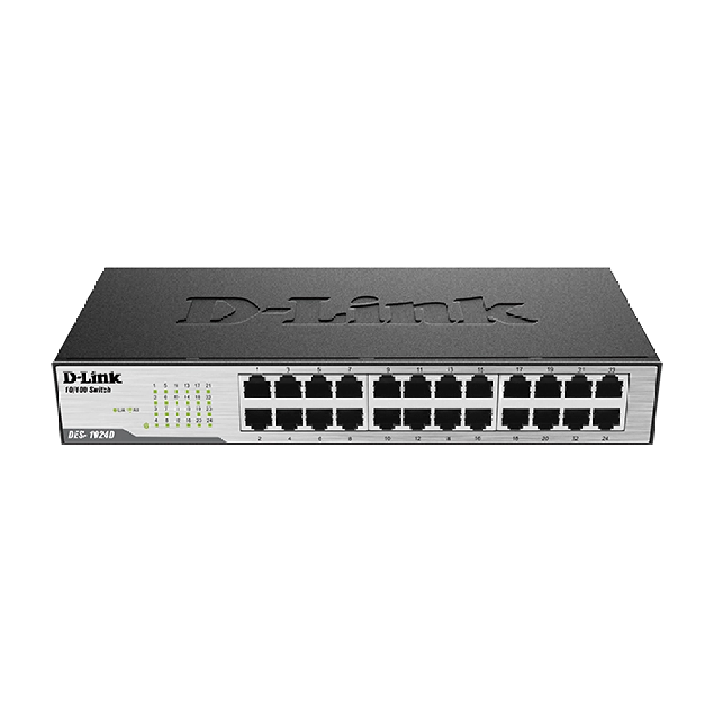 D-Link Desktop LAN Switch 24 Port Normal DES-1024D view 2